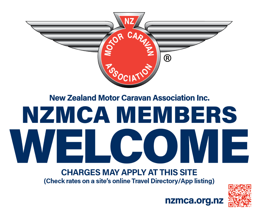 Sign - NZMCA Members Welcome